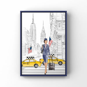 NYC Cabin Crew Print