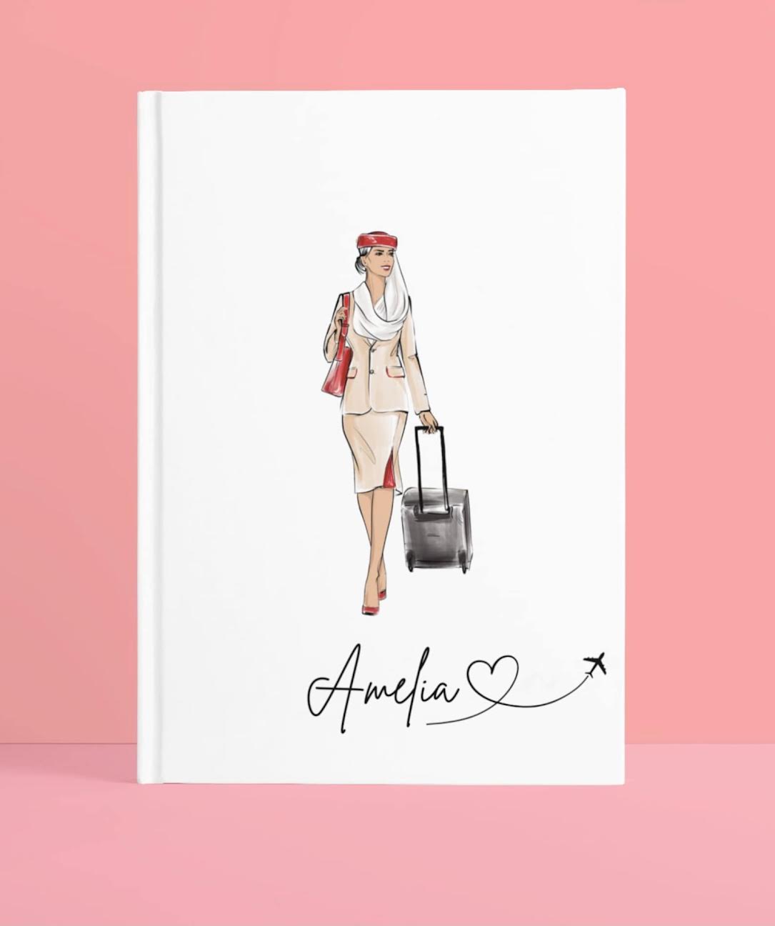 Personalised Cabin Crew Hard-backed Notebook