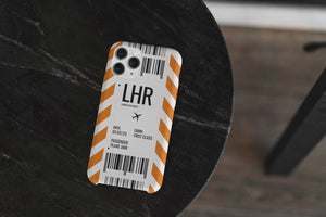 Luggage Tag Phone Case | Boarding Pass Phone Case