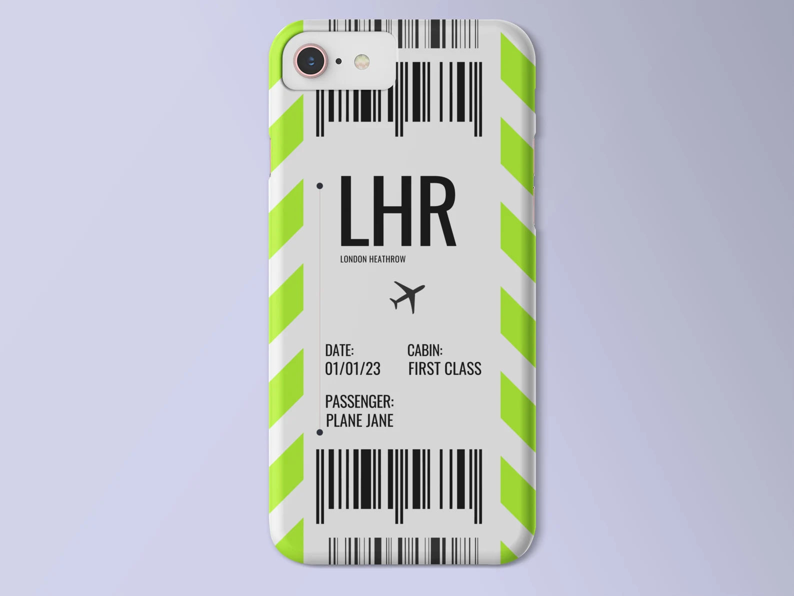 Luggage Tag Phone Case | Boarding Pass Phone Case