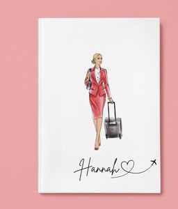 Personalised Cabin Crew Hard-backed Notebook