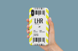 Luggage Tag Phone Case | Boarding Pass Phone Case