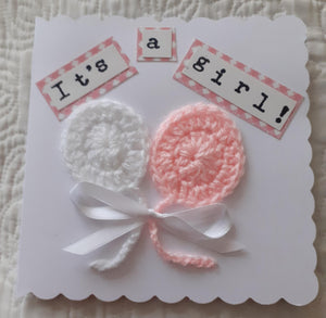 Hand made Baby Girl Card