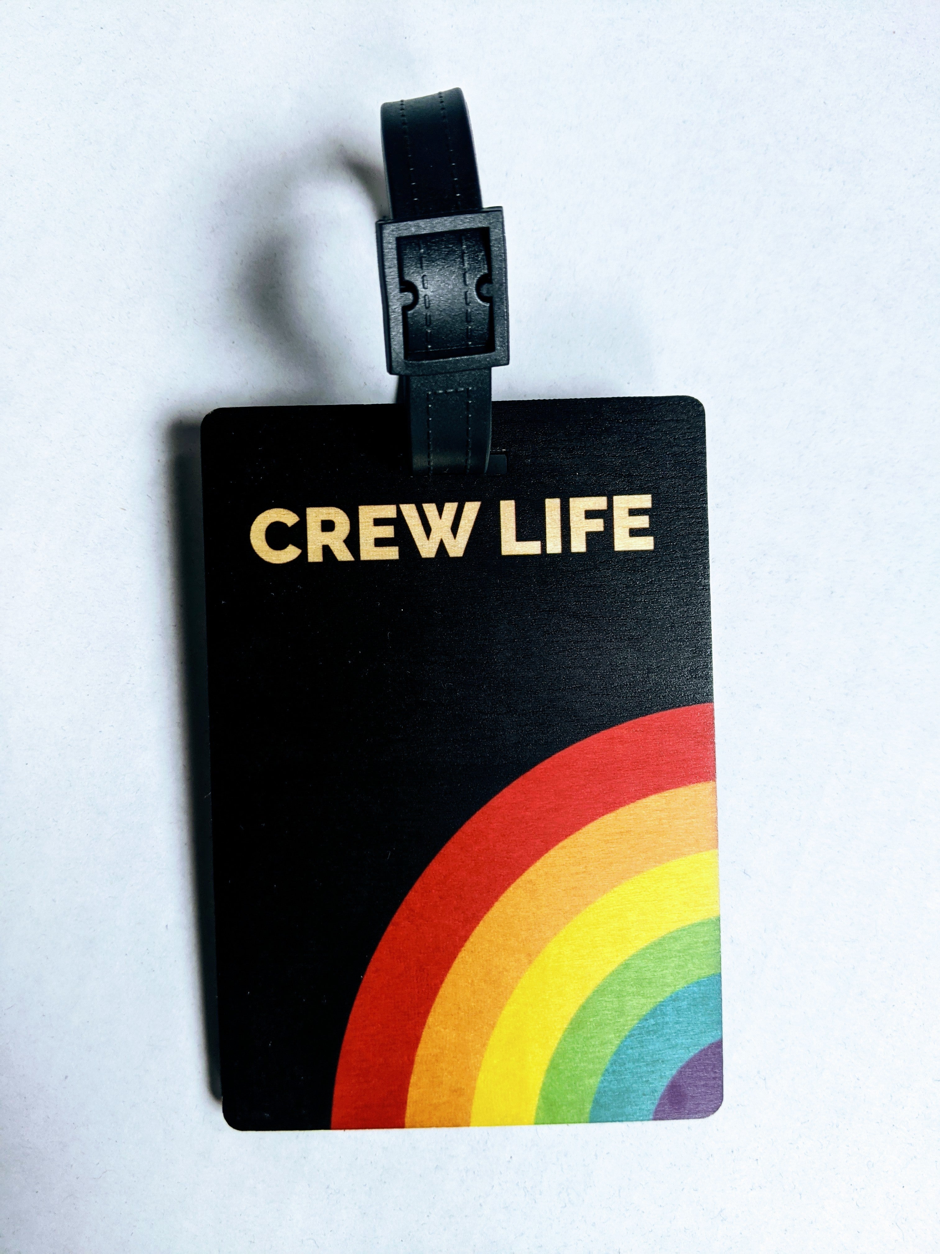 Luggage Tag 'Crew Life Rainbow'