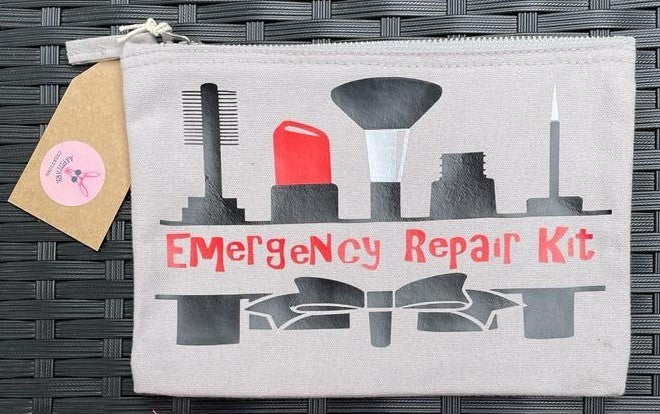 'Emergency Repair Kit' make-up/toiletries bag