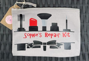 Personalised 'Repair Kit' make-up/toiletries bag