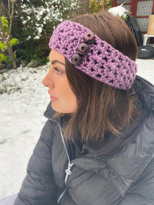 Gorgeous crocheted Ear Warmers in multiple styles and colours