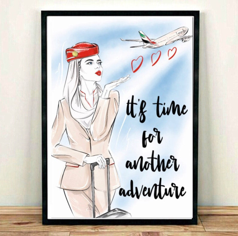 EMIRATES CABIN CREW POSTER