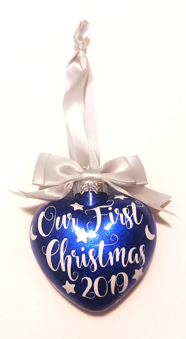 Personalised Heart Christmas Bauble