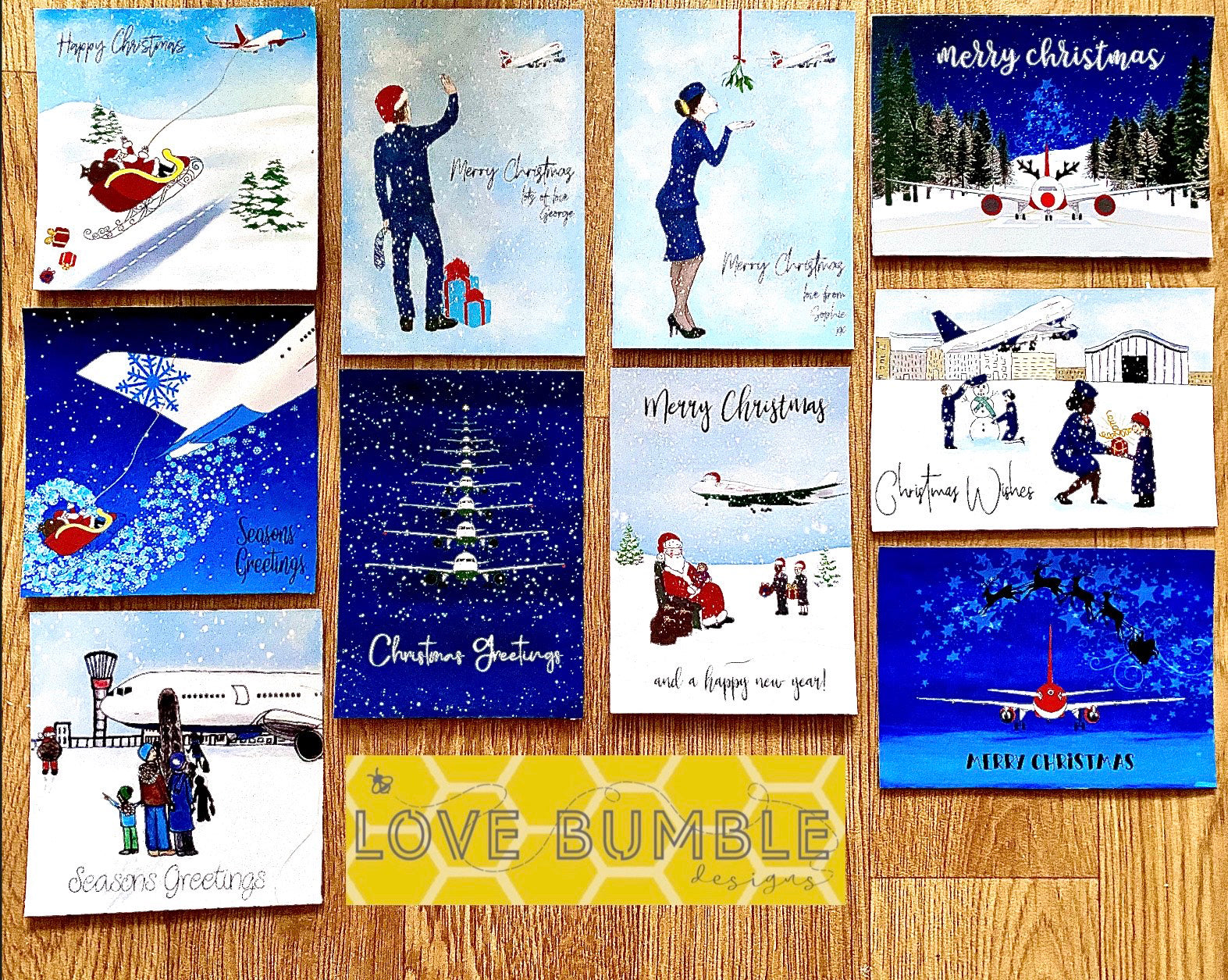 Aviation Christmas Cards