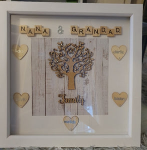 'Nana & Grandad' Personalised Frame
