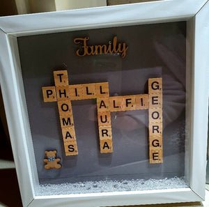 Scrabble 'Family' Frame
