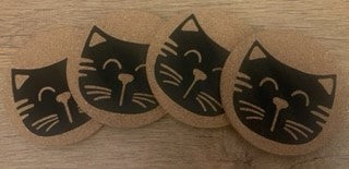 Cork Animal Coasters - Cat or Dog