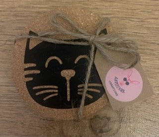 Cork Animal Coasters - Cat or Dog