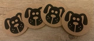 Cork Animal Coasters - Cat or Dog