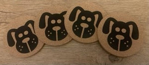 Cork Animal Coasters - Cat or Dog