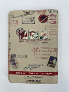 1950s Jane Amos Retro 'Airsupport Girl' Passport holder x2