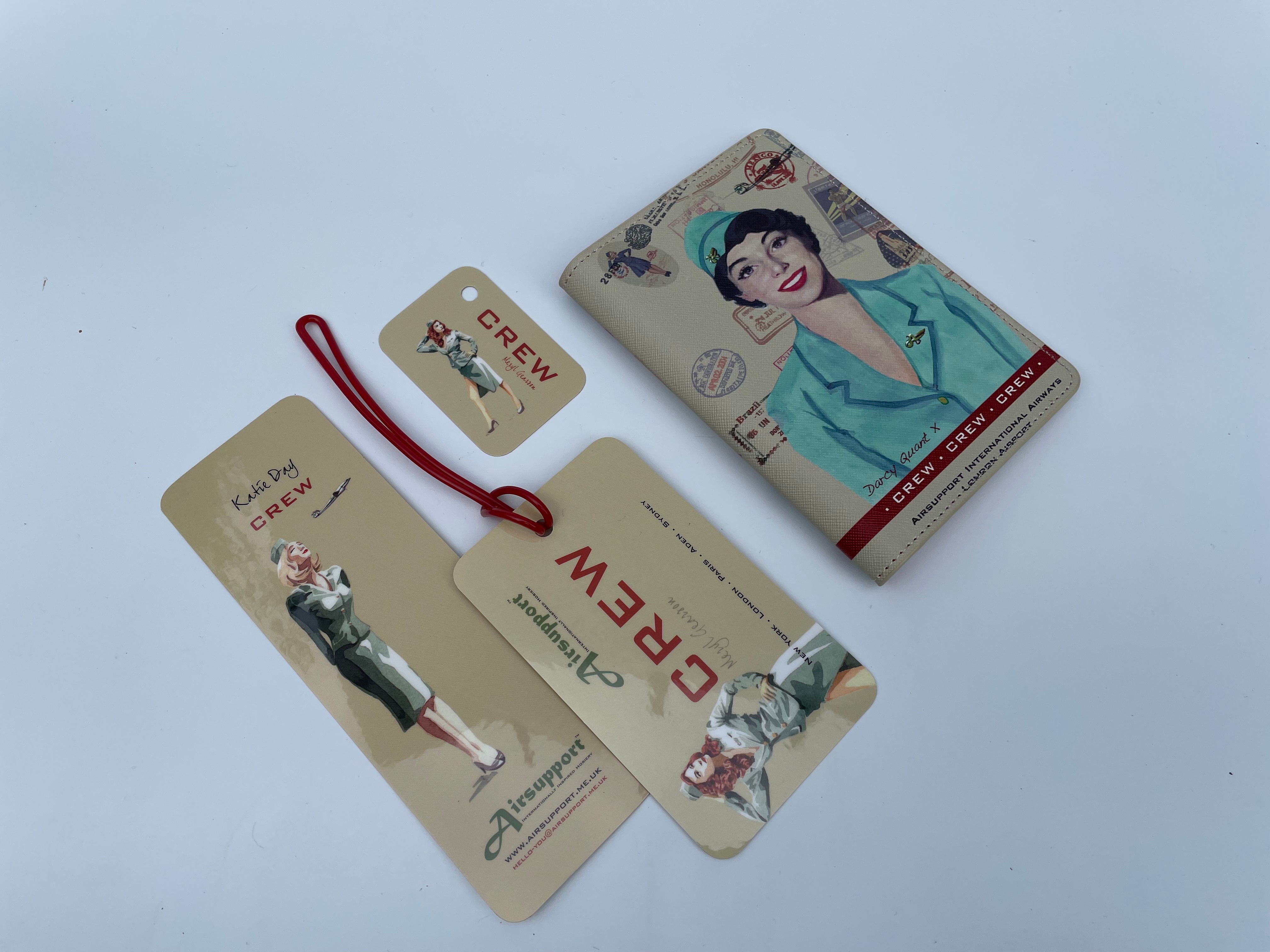 1950s Darcy Quant 'Airsupport' Girl Passport holder