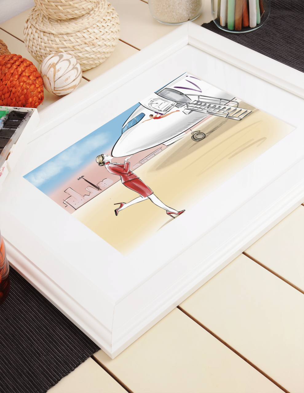 'Kiss on the Nose' Cabin Crew Print