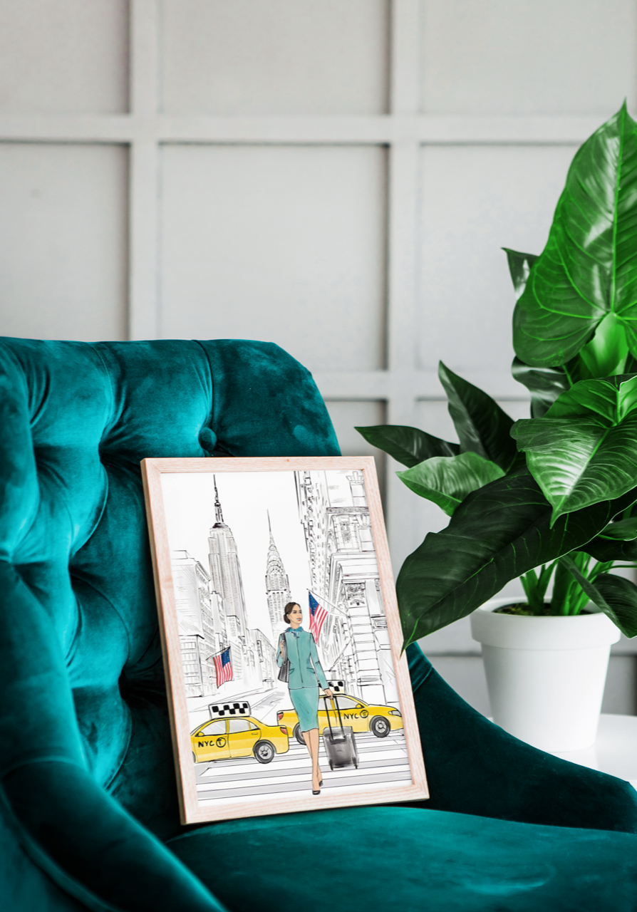 NYC Cabin Crew Print