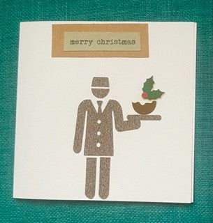'Christmas Crew' handmade Christmas card