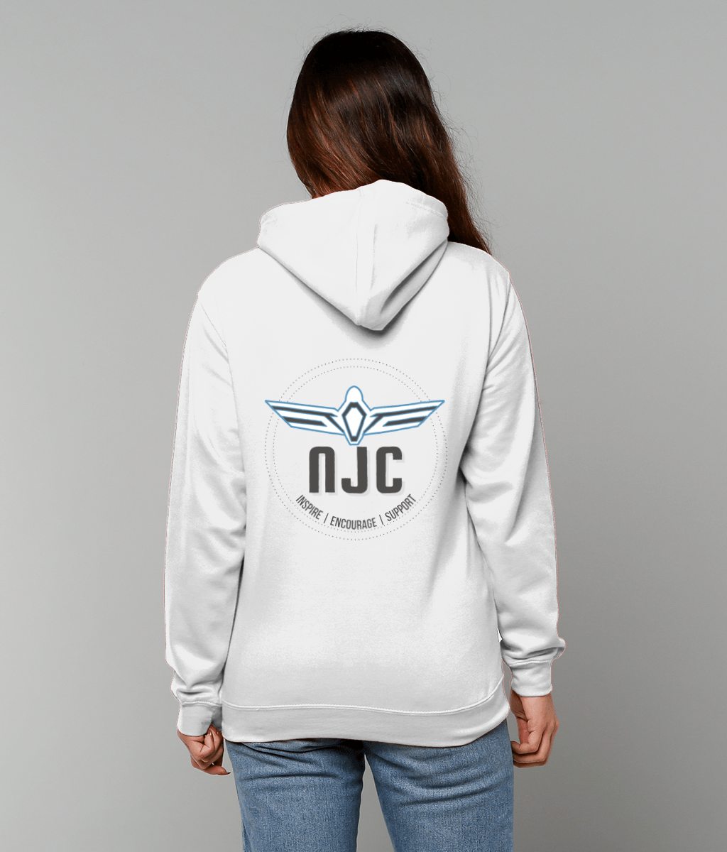 White Unisex ' NJC ' Hoodie