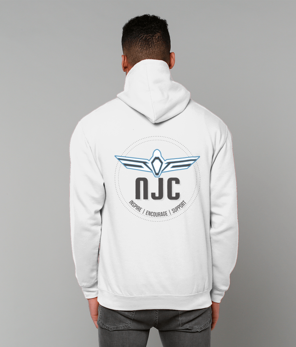 White Unisex ' NJC ' Hoodie