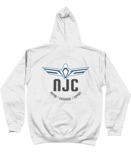 White Unisex ' NJC ' Hoodie