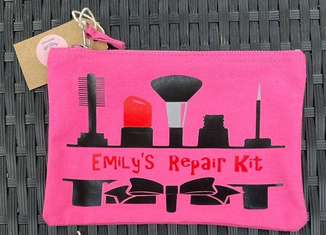 Personalised 'Repair Kit' make-up/toiletries bag