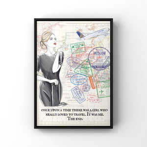 Cabin Crew Passport Stamp Print